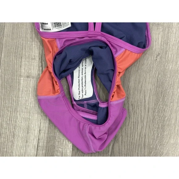 Speedo Vibe Collection Girls One Piece Swimsuit Size 32 (L) Good Vibes Only NWT - Picture 11 of 11